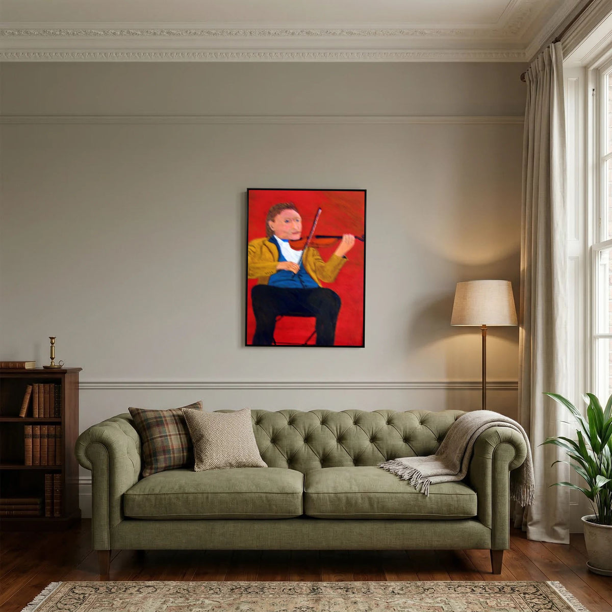Fiddler  canvas print