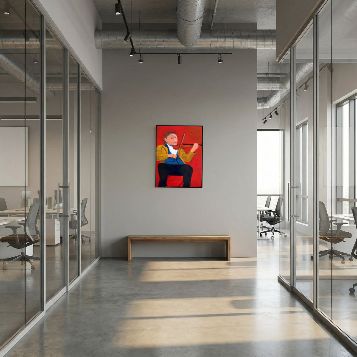 Fiddler  canvas print